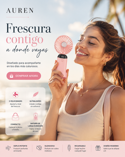 Mini Air — Ventilador Portátil con Soporte para Celular