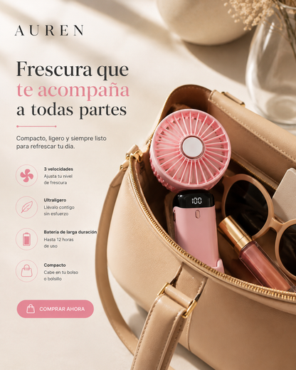 Mini Air — Ventilador Portátil con Soporte para Celular