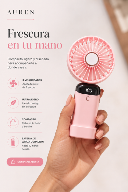 Mini Air — Ventilador Portátil con Soporte para Celular