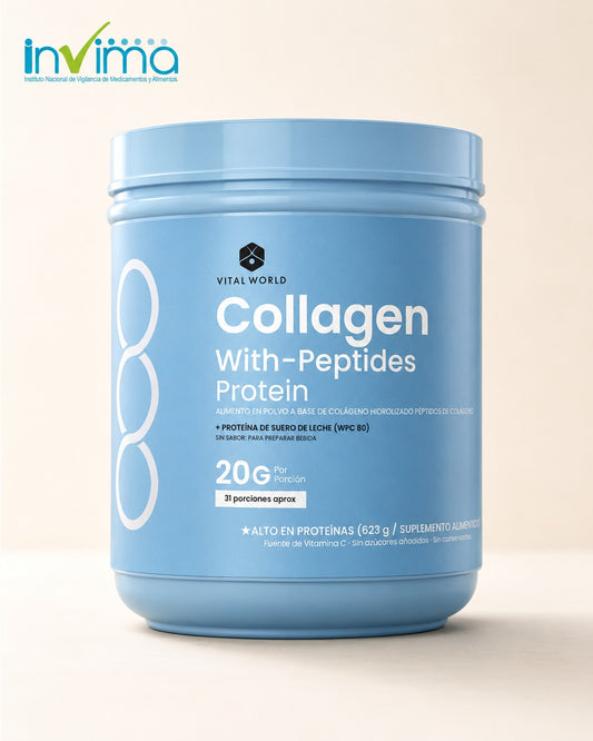 Auren Pro-Collagen Péptidos de Colágeno + Proteína WPC 80